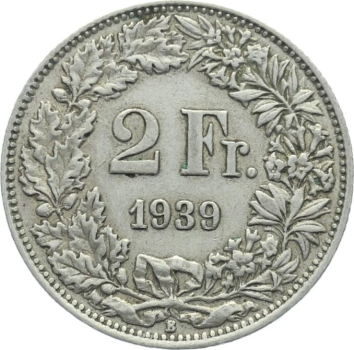2 Franken 1939 B